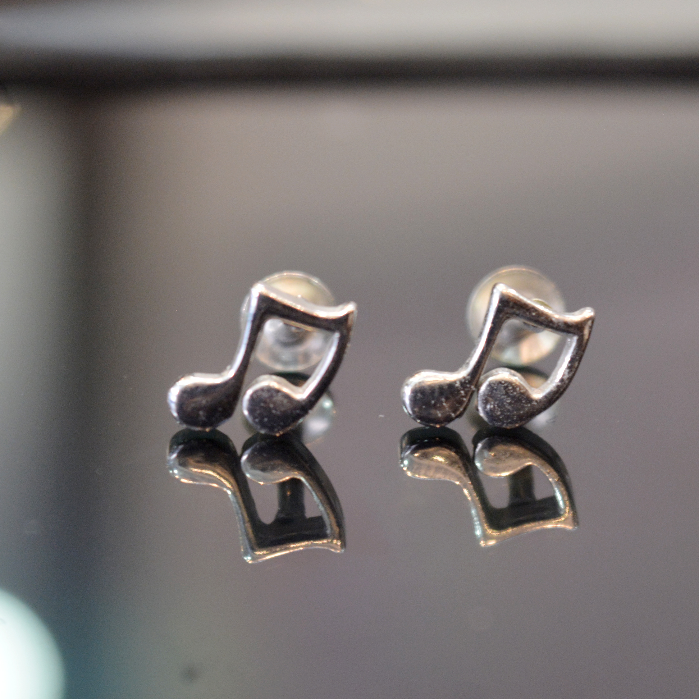 925 Silver Music Note Studs Silver Daily Use Stud STD 013 Rs 380